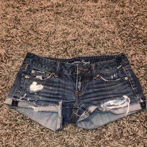 American Eagle Dark Wash Denim Shorts